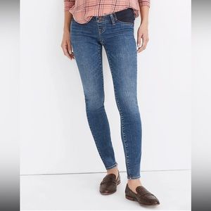 Madewell side panel maternity skinny jeans